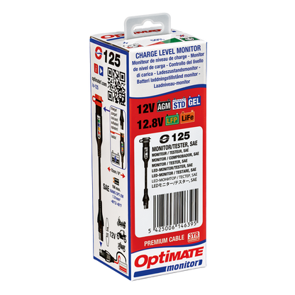 Optimate Battery Status / Charge Monitor for 12V Batteries SAE Socket